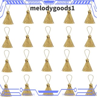 MELODYGOODS1 พู่พวงกุญแจ ขนาดเล็ก 3.7 นิ้ว หรูหรา สําหรับทําเครื่องประดับ 20 ชิ้น 20 ชิ้น