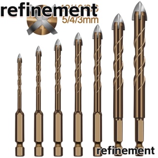 Refinement ใหม่ ดอกสว่านเจาะกระเบื้อง หกเหลี่ยม อัลลอย 3-12 มม. อเนกประสงค์