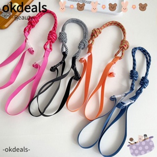 Okdeals สายคล้องกระเป๋า ไนล่อน ทรงกลม ปรับได้ ถอดออกได้ แบบเปลี่ยน สําหรับผู้หญิง