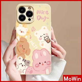 Mowin - เข้ากันได้สำหรับ เคสไอโฟน เคสไอโฟน11 เคส iphone 11เคส iPhone เคสโทรศัพท์วุ้นสีเหลืองฟิล์มนุ่ม TPU กันกระแทกเคสกล้องป้องกันน่ารักรักษาสัตว์เข้ากันได้กับ iPhone 14 13 Pro สูงสุด 12 11 xr xs สูงสุด 7 8