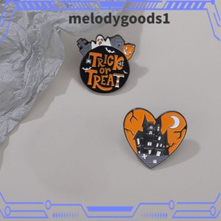 Melodygoods1 เข็มกลัด โลหะผสม ลายฟักทอง โครงกระดูก 3 ซม. 3 ชิ้น