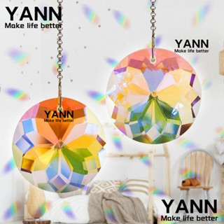 YANN1 จี้เครื่องรางจับแสงแดด สีรุ้ง หลากสี สําหรับหน้าต่าง