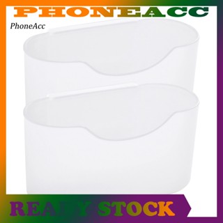Phoneacc กล่องเก็บเครื่องปรุงรส นํากลับมาใช้ใหม่ได้ 2 ชิ้น สําหรับตู้เย็น กระเป๋าเครื่องปรุง ช่องว่าง เรียบง่าย