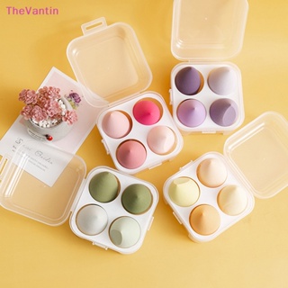 Thevantin พัฟฟองน้ําแต่งหน้า แบบแห้งและเปียก 4 ชิ้น