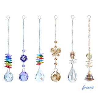 [Francis.th] จี้ลูกบอลปริซึมคริสตัล หลากสี สําหรับแขวนตกแต่งสวน [Francis.th]