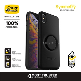 Otterbox เคสโทรศัพท์มือถือ ลายป๊อปซิมเมทรี่ สีดํา สําหรับ iPhone XS Max iPhone XR XS X