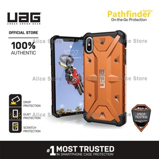 Uag Pathfinder Series เคสโทรศัพท์ สําหรับ iPhone XS MAX / iPhone X / XS / XR พร้อมเคสป้องกัน แบบทหารตก - สีส้ม