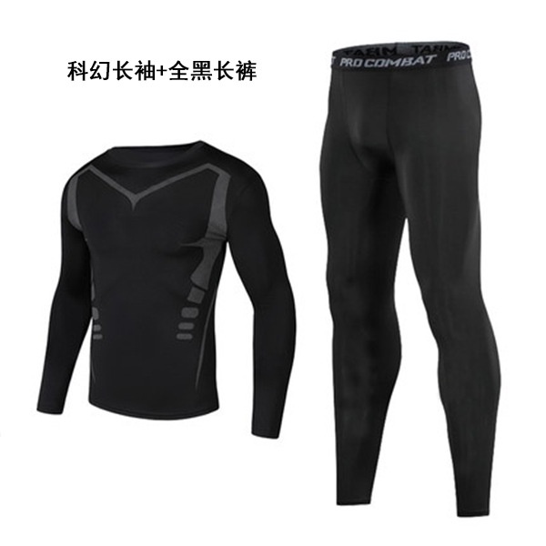 กางเกงกีฬา กางเกงรัดรูป กางเกงฟิตเนส เอวยางยืด แบบแห้งเร็ว สําหรับผู้ชาย 3/4 - รูปที่ 4