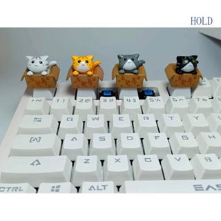 Ace ปุ่มกดคีย์บอร์ด PBT OEM R4 ลายการ์ตูนแมว สร้างสรรค์ DIY