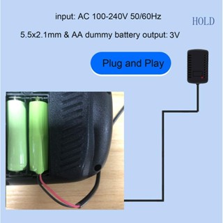 Ace สายเคเบิลพาวเวอร์ซัพพลาย 100-240V อินพุต AC แบบเปลี่ยน สําหรับแบตเตอรี่ AA 2 AA 3V