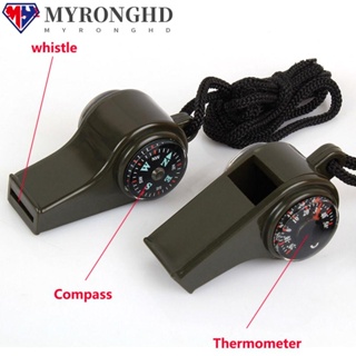 Myronghd 3 In 1 เครื่องวัดอุณหภูมินกหวีด อเนกประสงค์ สําหรับเดินป่า เอาตัวรอด