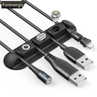 Forevergo กล่องซิลิโคนแม่เหล็ก สําหรับจัดเก็บสายเคเบิล หูฟัง I7V2