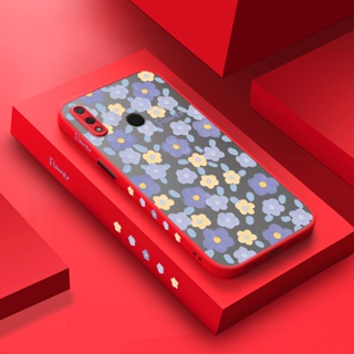 สําหรับ Huawei Y9 2019 เคส การ์ตูน ภาพวาดสีน้ํามัน ดอกไม้ ดีไซน์ใหม่ บาง ฝ้า เคสโทรศัพท์ แข็ง ซิลิโคนนิ่ม เคสกันกระแทก