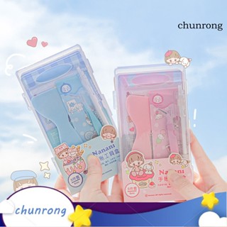 Chunrong ชุดเครื่องมือแหนบพลาสติก ตามหลักสรีรศาสตร์ สําหรับสมุดภาพ DIY 1 ชุด