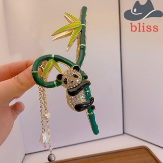 Bliss กิ๊บติดผมโลหะ รูปกรงเล็บแมลงปอ แมว แพนด้า ขนาดใหญ่ หรูหรา สําหรับผู้หญิง