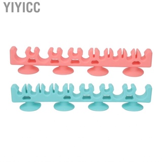 Yiyicc Cosmetic Brush Drying Rack Silicone Storage Self Absorption Wall Mounted Multifunctional for