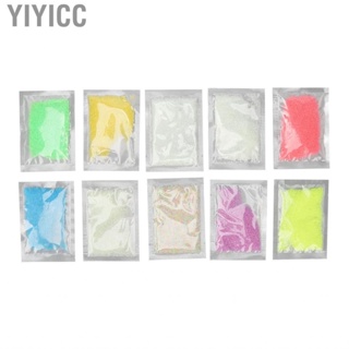 Yiyicc Nail Luminous Sand  DIY Candy Manicure Art Ornament Safe for Toe Girlfriend