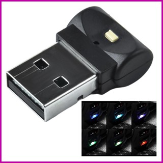 โคมไฟกลางคืน LED RGB ขนาดเล็ก ชาร์จ USB หลากสีสัน สําหรับรถยนต์