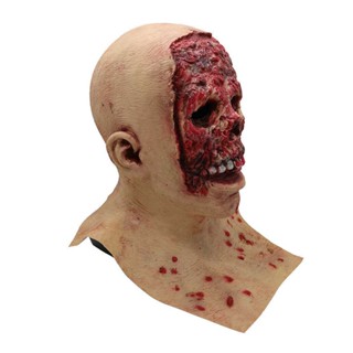 Halloween Creepy Scary Latex Mask Melting Face Zombie Horror Costume Party Props