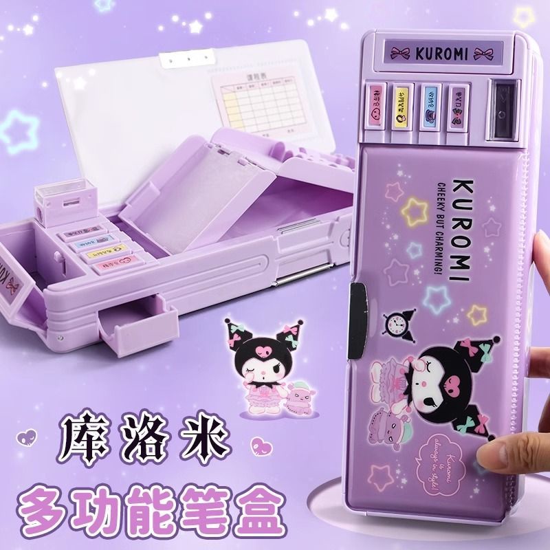 [LC] Kuromi กล่องดินสอ อเนกประสงค์ ความจุขนาดใหญ่ เครื่องเขียน Sanrio น่ารัก