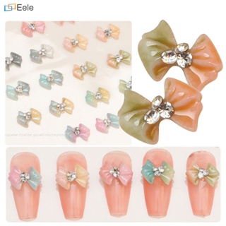 ANNIES แผ่นแปะเล็บผีเสื้อ Macaron Color Color Cute 3D Resin Gradient Decoration Nail ↑Eele