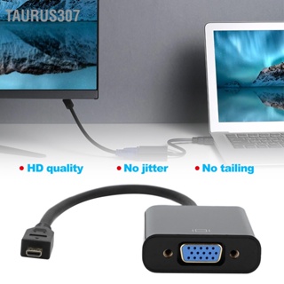 Taurus307 อะแดปเตอร์แปลงวิดีโอ Micro HDMI เป็น VGA 1080P สำหรับ Raspberry Pi 4B พร้อมฟังก์ชั่นจ่ายไฟ