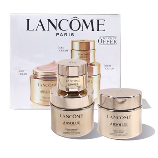 Lancome Pure Eye cream 20 มล. ครีมบํารุงผิวหน้า 60 มล. ครีมทําความสะอาดผิวหน้า 125 มล. ครีมให้ความชุ่มชื้นสามชิ้น