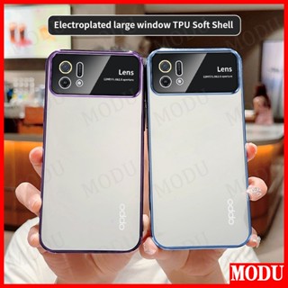 Modu เคส OPPO A16K A16E ดีลักซ์ ชุบแฟลช ซิลิโคนนิ่ม ฟิล์มป้องกันเลนส์ หน้าจอ เคสโทรศัพท์ เคสกันกระแทก