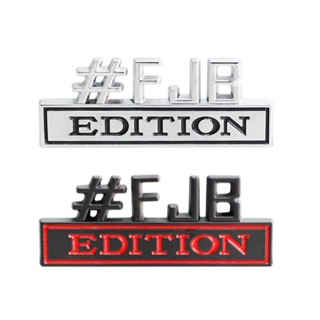 Fjb EDITION สติกเกอร์สัญลักษณ์ โลหะผสมสังกะสี โครเมี่ยม อุปกรณ์เสริม สําหรับรถยนต์ทุกรุ่น Bmw F10 Mazda3bl Bmw F30