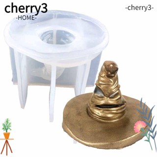 Cherry3 แม่พิมพ์ซิลิโคนเรซิ่น อีพ็อกซี่ รูปหมวกแม่มด แม่มด แฮนด์เมด DIY สําหรับฮาโลวีน