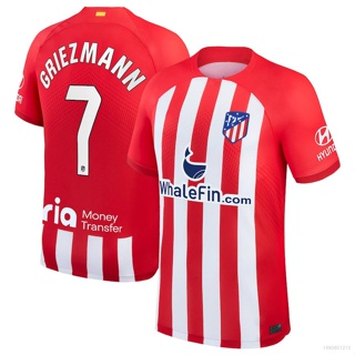 เสื้อยืดแขนสั้น ลายทีมชาติฟุตบอล Atletico Madrid SY3 2023-24 Griezmann No.7 พลัสไซซ์ สําหรับผู้ชาย และผู้หญิง YS3