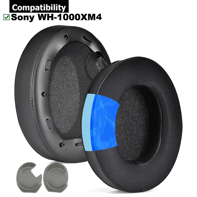 1 คู่ Cooling Gel Earpads สําหรับ Sony WH-1000XM4 WH 1000XM4 หูฟังแผ่นรองหูฟังเบาะฟองน้ําชุดหูฟัง Earmuffs