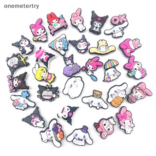 Onem รองเท้าแตะ ลายการ์ตูน Ch Kawaii Kuromi Cinnamoroll Melody Jibbitz DIY สําหรับเด็ก 30 ชิ้น