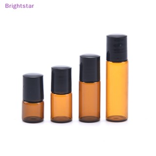 Brightstar ขวดแก้ว สีเหลืองอําพัน 1 มล. 2 มล. 3 มล. 5 มล. 10 ชิ้น ต่อแพ็ก