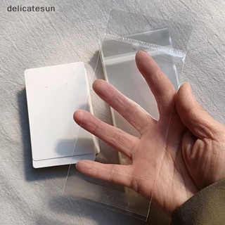 Delicatesun การ์ดกระดาษคราฟท์ พร้อมกระเป๋า 50 ชิ้น และถุงซีล 50 ชิ้น สําหรับเครื่องประดับ DIY