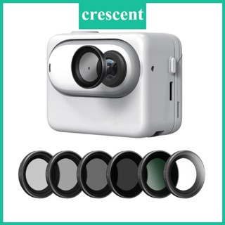 Cre ฟิลเตอร์ ND8 16 32 64 UV CPL กันน้ํา สําหรับกล้องแอคชั่น Insta360GO3 1 ชิ้น