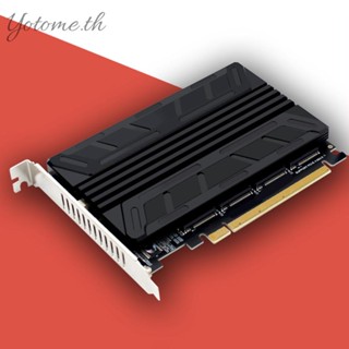 อะแดปเตอร์แปลงฮาร์ดไดรฟ์ M.2 NVMe SSD เป็น PCIE X16M 4 พอร์ต