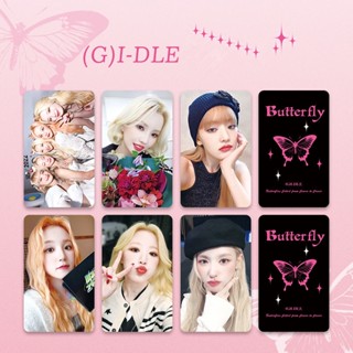 พร้อมส่ง โปสการ์ด ลายศิลปินเกาหลี I-DLE YUQI MIYEON MINNIE SHUHUA SOYEON SX 6 ชิ้น ต่อชุด