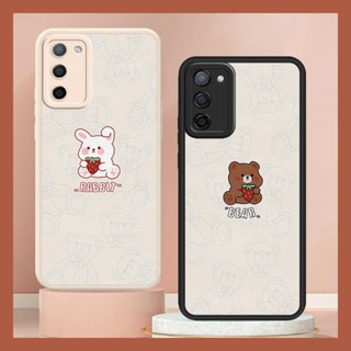 cute Waterproof Phone Case For OPPO A55 5G/A53S 5G/RealmeV11S Silica gel funny couple soft shell personality texture youth