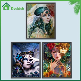 【Doub X ✮】ภาพวาดสีน้ํามัน ตามตัวเลข รูปผู้หญิง สําหรับตกแต่งผนังบ้าน DIY ✮