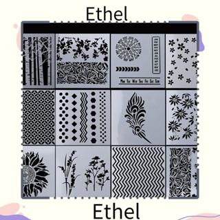 Ethel1 แผ่นแม่แบบลายฉลุ ลายนูน สําหรับตกแต่งการ์ด 12 ชิ้น ต่อชุด