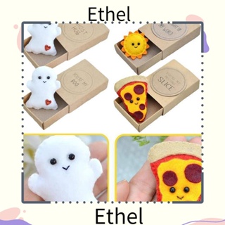 Ethel1 กล่องพิซซ่า การ์ดอวยพร ตุ๊กตาฟิกเกอร์ การ์ดอวยพร มินิ มิตรภาพ ของเล่นน่ากอด ฮาโลวีน คริสต์มาส