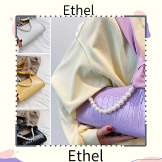 Ethel1 กระเป๋าถือสุภาพสตรี มุก PU กระเป๋าใต้วงแขน