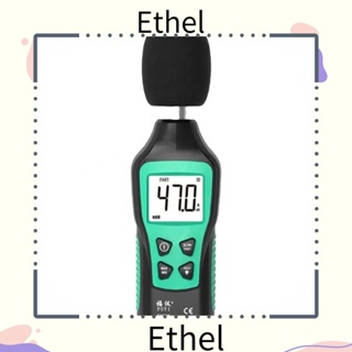 Ethel1 เครื่องวัดระดับเสียงดิจิทัล หน้าจอ LCD แบ็คไลท์ 30dB เป็น 130dB วัดเสียงรบกวน MAX MIN สําหรับใช้ในบ้าน นอกบ้าน