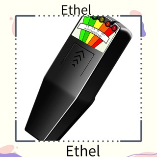 Ethel1 เครื่องตรวจจับรังสี ABS LED EMF แบบพกพา สีดํา สําหรับกลางแจ้ง