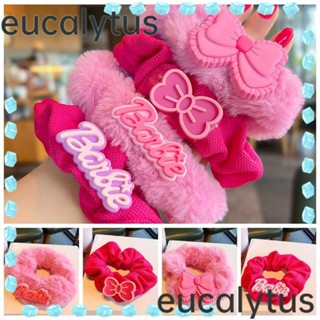 Eucalytus1 ที่คาดผม ผ้ากํามะหยี่ ยืดหยุ่น ทนทาน สีชมพู สําหรับตุ๊กตาบาร์บี้