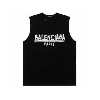 Ba-len*ga-เสื้อกั๊ก พิมพ์ลายกราฟฟิติตัวอักษร คลาสสิก ขนาดใหญ่ ด้านหลัง ดูอเนกประสงค์ สําหรับผู้ชาย และผู้หญิง