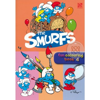 Bundanjai (หนังสือ) The Smurfs Fun Colouring Book 4