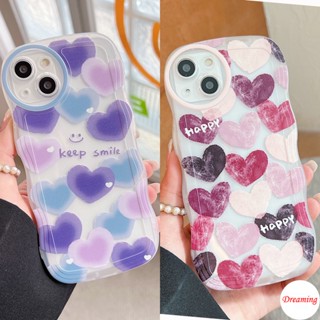 เคสโทรศัพท์มือถือ ทรงวงรี ลายหัวใจ หน้ายิ้ม สําหรับ VIVO V27E V25E V23E V21E V20 V17 V15 V9 Youth V5S S1 Pro