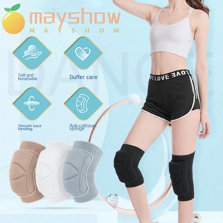 Mayshow ฟองน้ําหนารั้งเข่าเด็กและผู้ใหญ่ข้อศอกป้องกันระบายอากาศยืดหยุ่นป้องกันเข่า